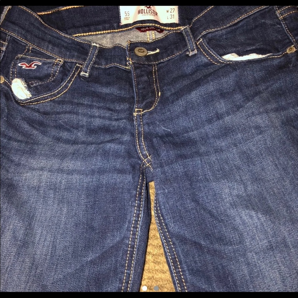 Hollister darkwash skinny jeans